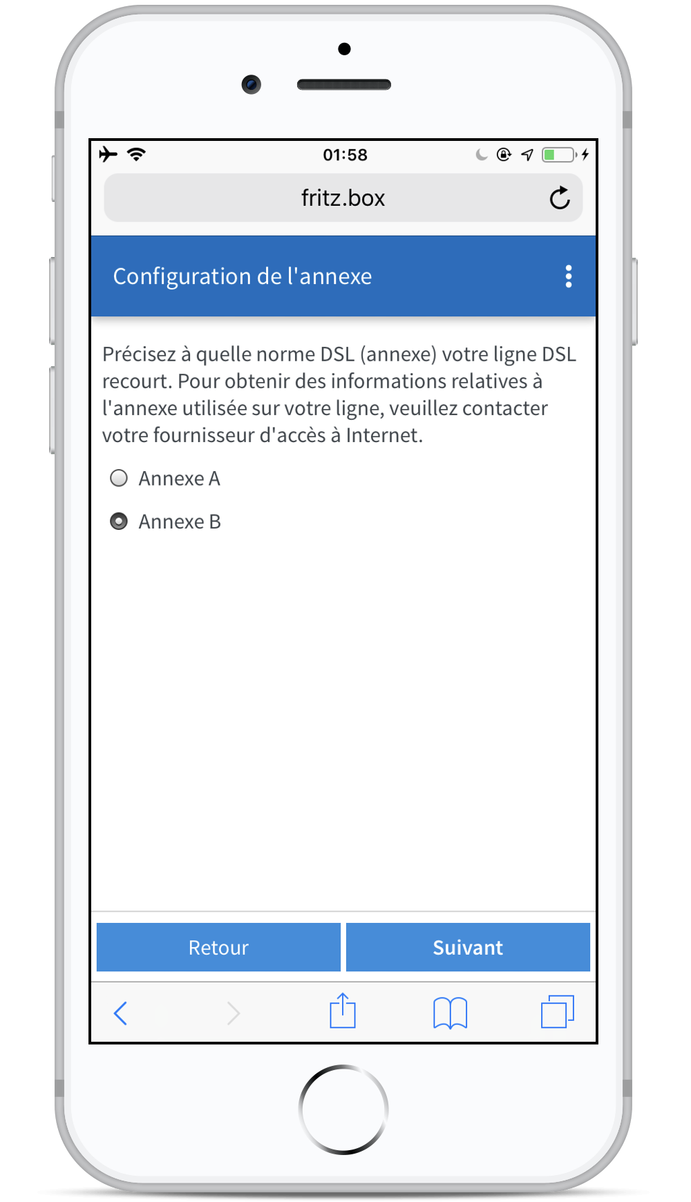 Comment configurer ma FRITZ!Box si je n'ai qu'un smartphone